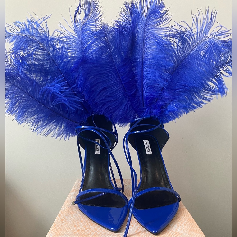 Cape Robbin 2 in 1 Stiletto Heels w/ Removable Feathers